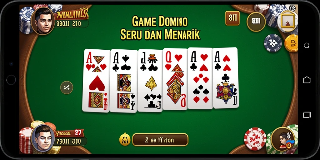Tampilan grafis menarik dalam gameplay Domino 8II.
