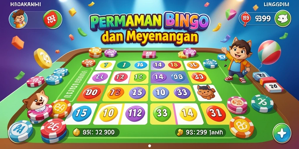 Tampilan gameplay menarik dalam aplikasi Bingo 9399.