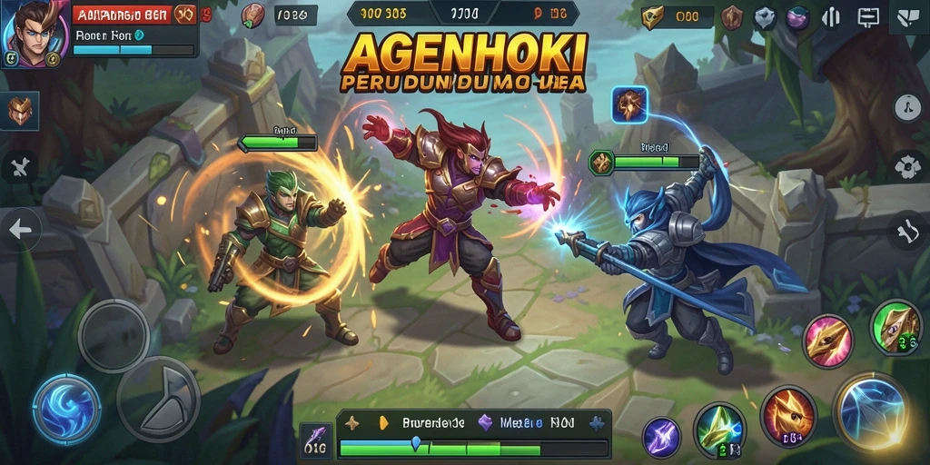 Tampilan gameplay seru dan penuh aksi di AGENHOKI.