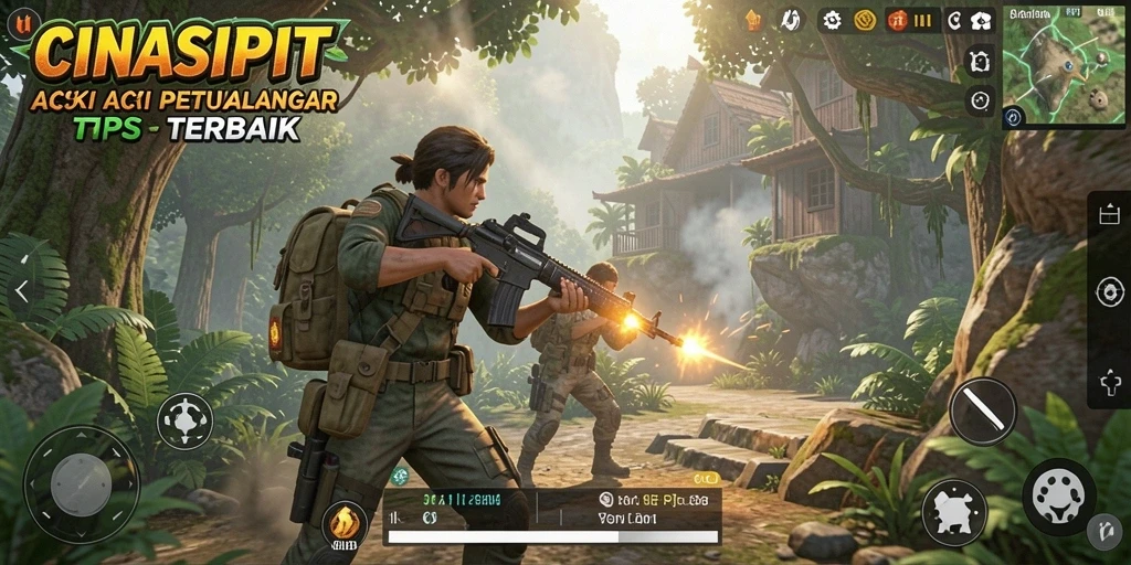 Screenshot menampilkan aksi menegangkan dalam CINASIPIT.