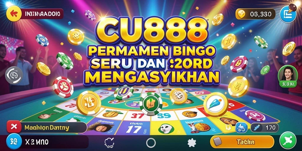 Screenshot gameplay CU888 menampilkan suasana seru permainan Bingo.