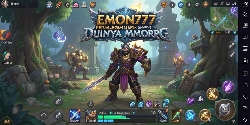 Tangkapan layar menunjukkan petualangan seru dalam dunia EMON777.