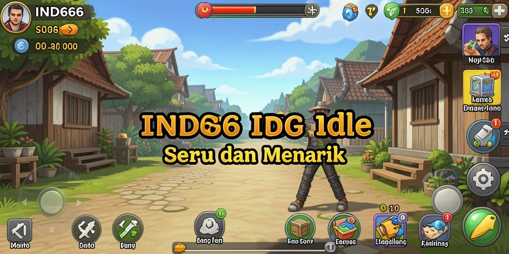 Tampilan gameplay Idle yang menawan di IND666.