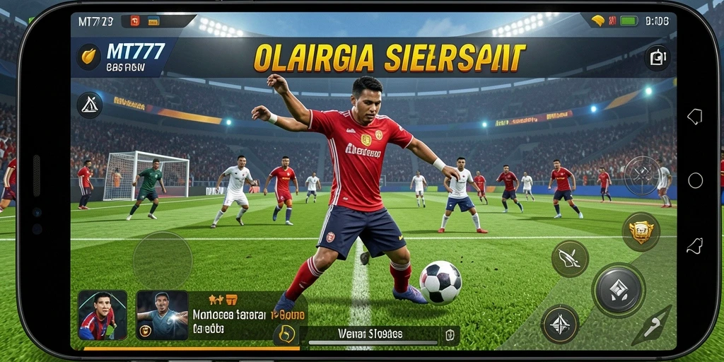 Screenshot gameplay menarik dari MT777 yang menampilkan aksi olahraga.