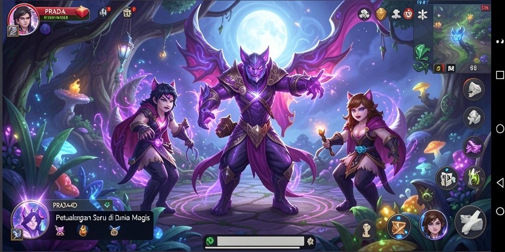 Screenshot gameplay PRADA4D menampilkan aksi seru dalam petualangan yang menantang.