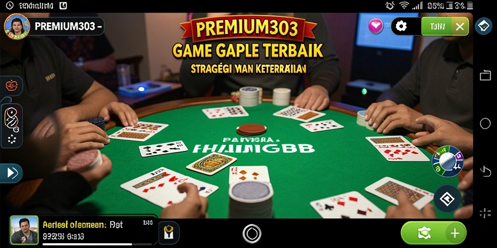 Tangkapan layar gameplay seru dari game Gaple PREMIUM303.