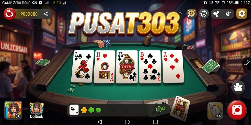 Tampilan menarik PUSAT303 saat gameplay domino.