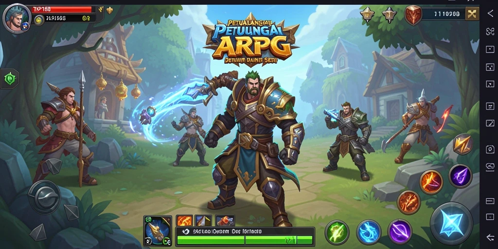Tangkapan layar TKP188 menampilkan aksi seru dalam pertempuran ARPG.
